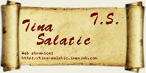 Tina Salatić vizit kartica